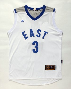 Maillot De Basket All Star 2016 NBA East Dwyane Tyrone Wade 3 Blanc
